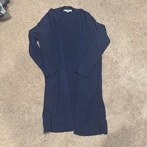 Navy Blue Long Cardigan